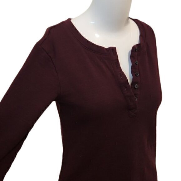 [Vintage America] Maroon with Blue Stripes - Sz S - Picture 1 of 9